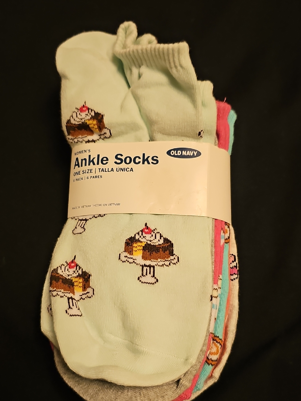 Old Navy Women's Ankle Socks with Dessert Print - Pack